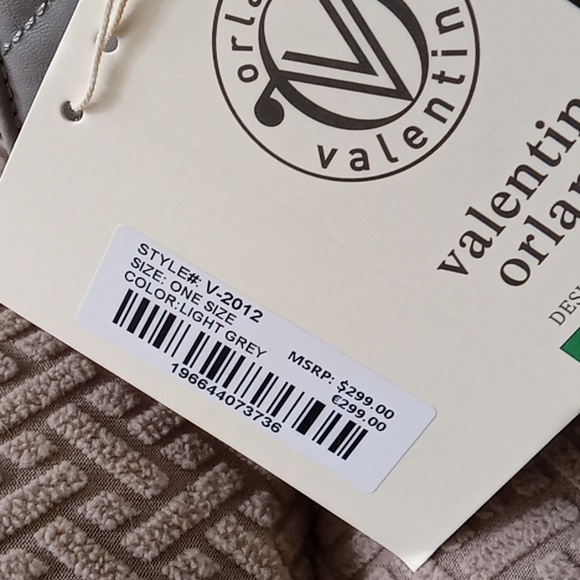 Valentino Orlandi Crossbody Bag Quilted Light Grey Style #V-2012 - Picture 4 of 16